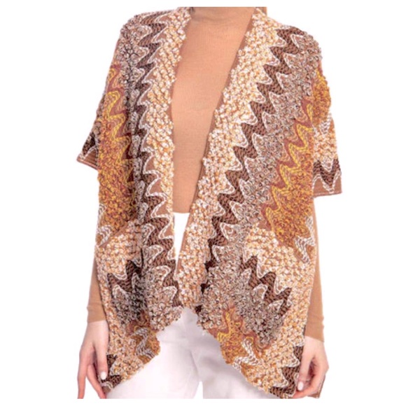 04 Boho Fabulous Multi colors Kimono jacket with pockets - Picture 3 of 4